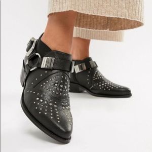 ASOS Memphis Studded Leather Bootie